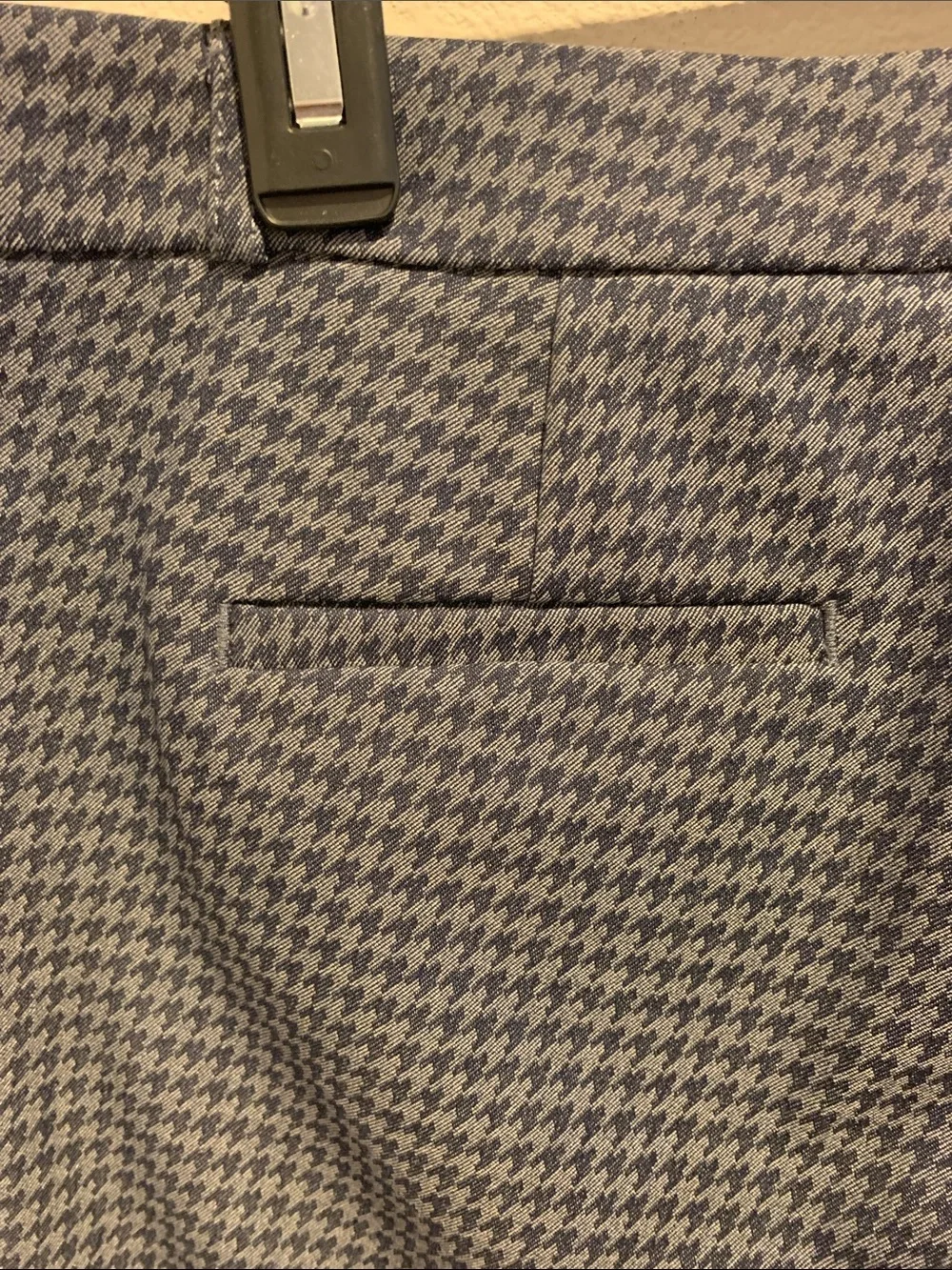 Banana Republic Sloan Navy Houndstooth Slim Dress Pants​