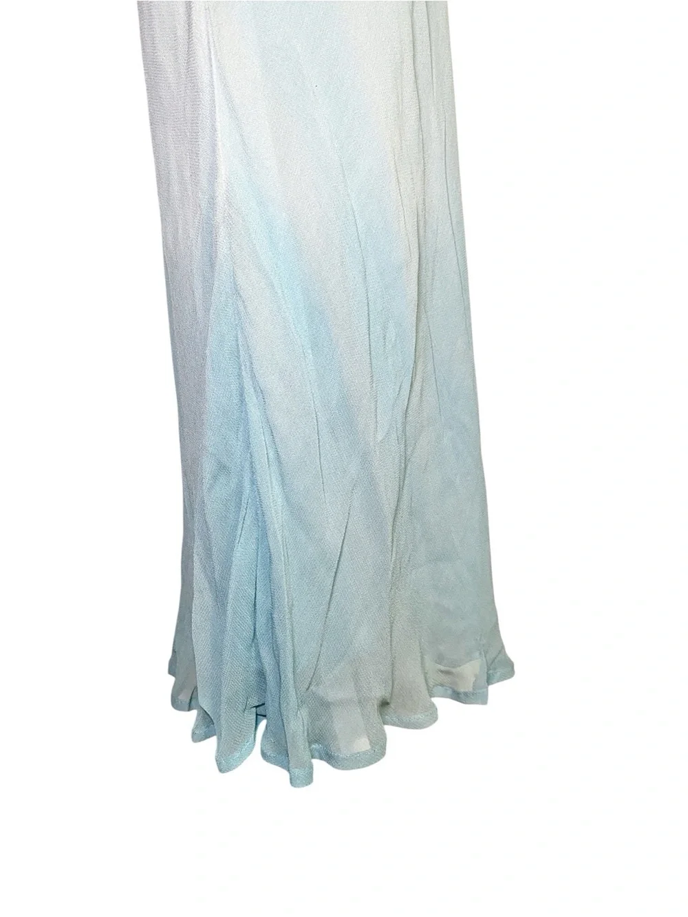 Newport News Vintage Y2K Ombre Green & Blue Maxi Dress - Size 2