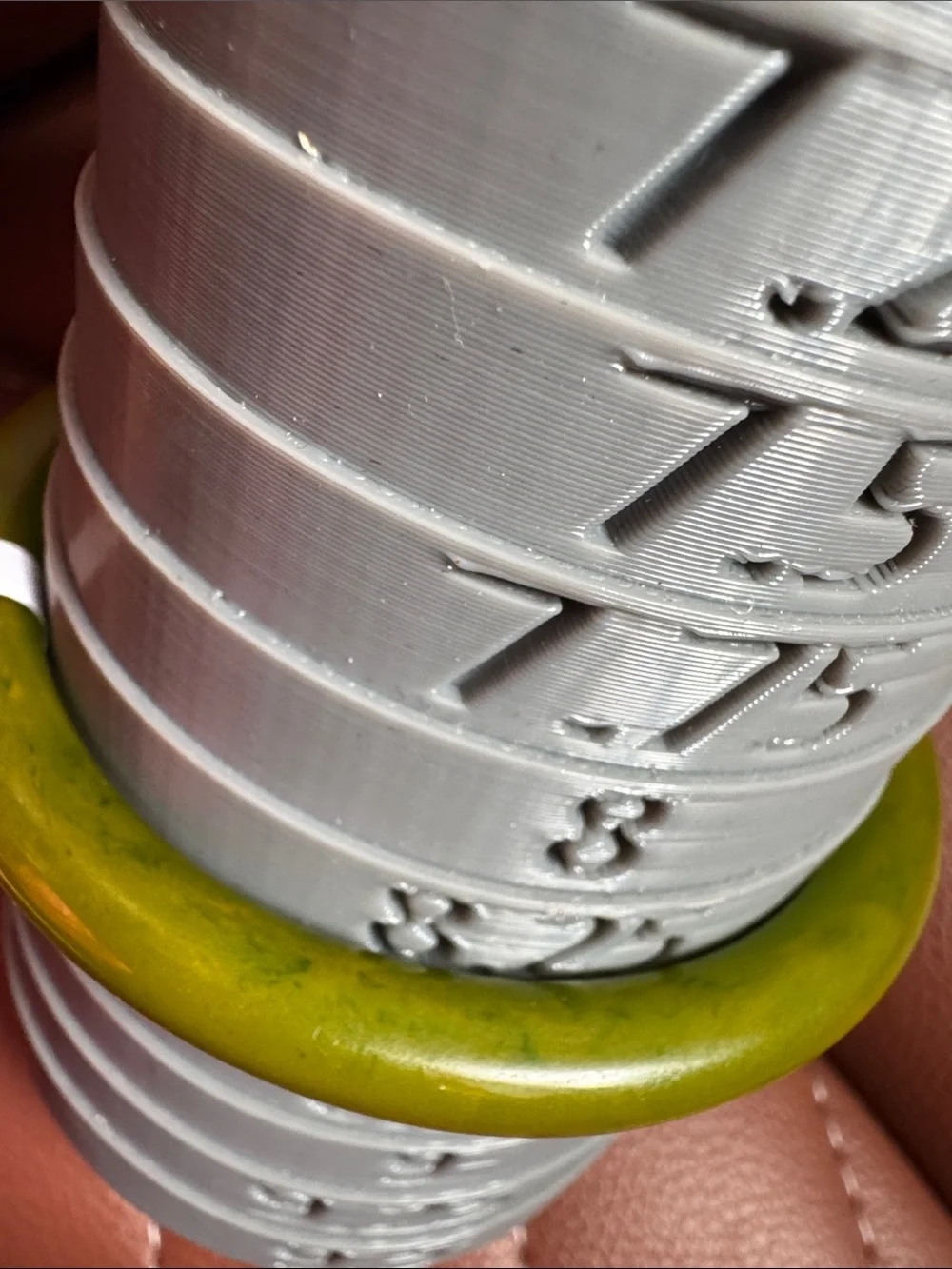 Avocado Green Bakelite Bangle Bracelet