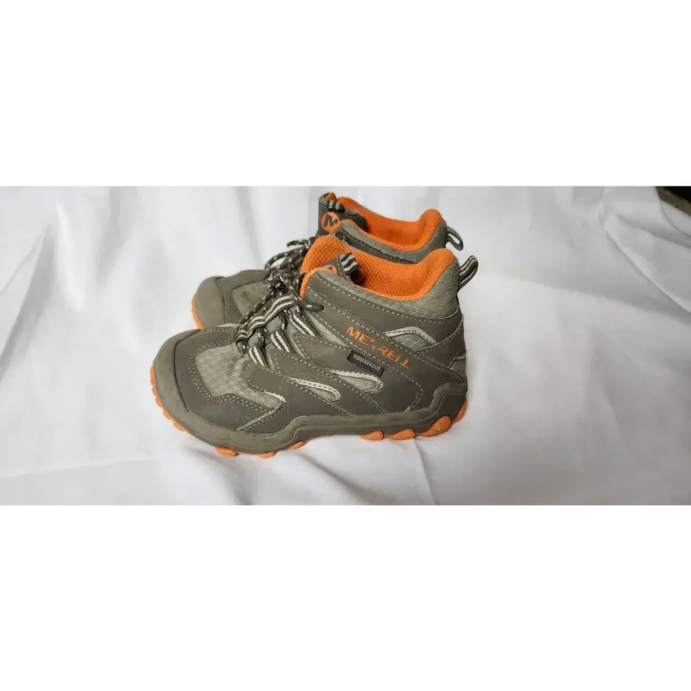 Merrell Kids Chameleon 7 Access Mid Waterproof Hiking Boots 10.5 Little Boys