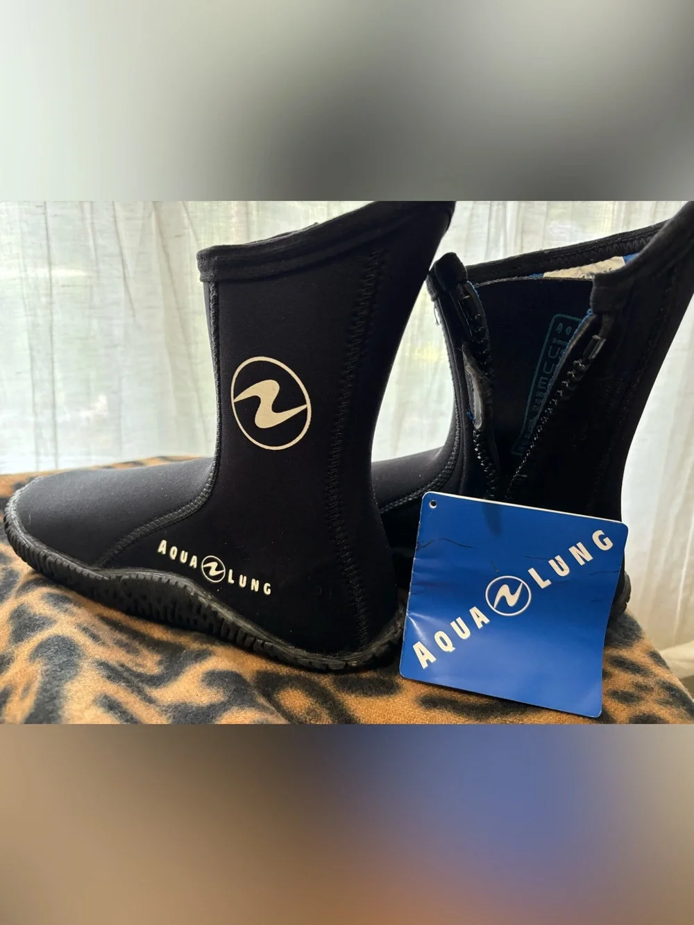 Aqua Lung 5MM Black Neoprene Dive Boots