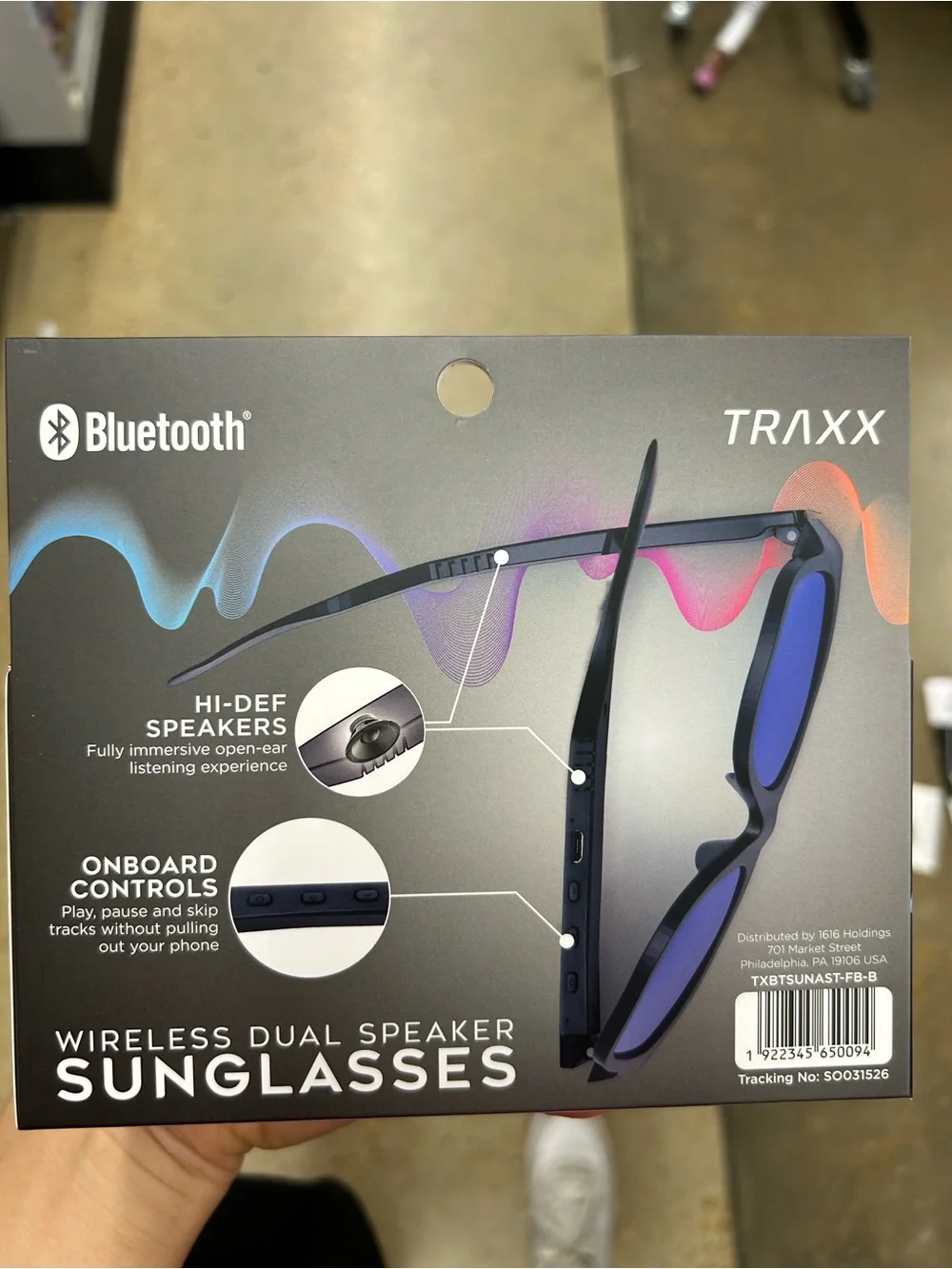 NWT Wireless Dual Speaker Sunglasses
