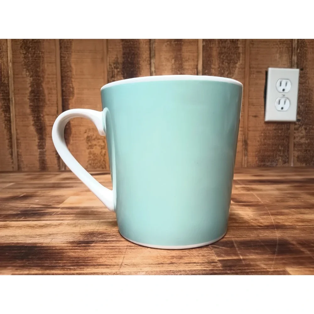 Starbucks 2019 Christmas Holiday Mermaid‎ Coffee Cup Mug Blue Dove Holly 18 FL