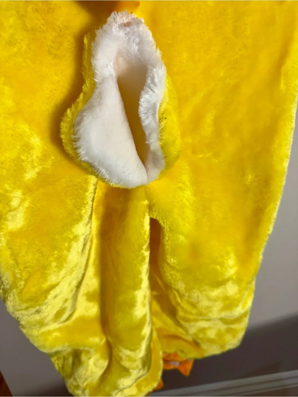 Plush soft yellow