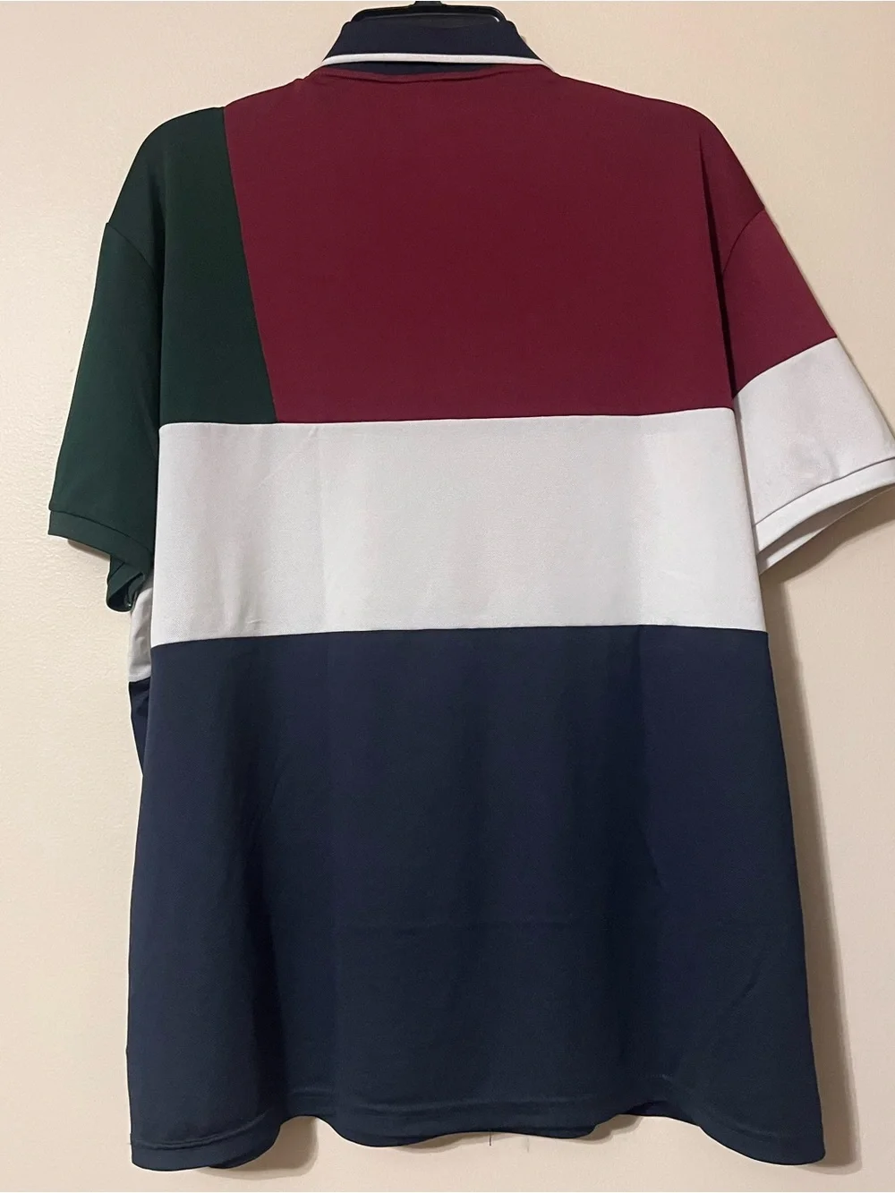 Ralph Lauren Polo Sport Colorblock Polo -Burgundy/Green/Navy/White Men’s Size XL