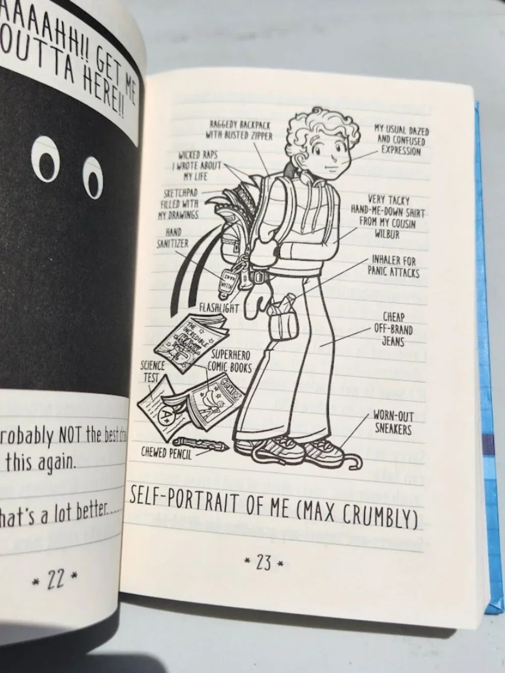 The Misadventures of Max Crumbly 1 Locker Hero Hardcover Book Comicbook Novel Li