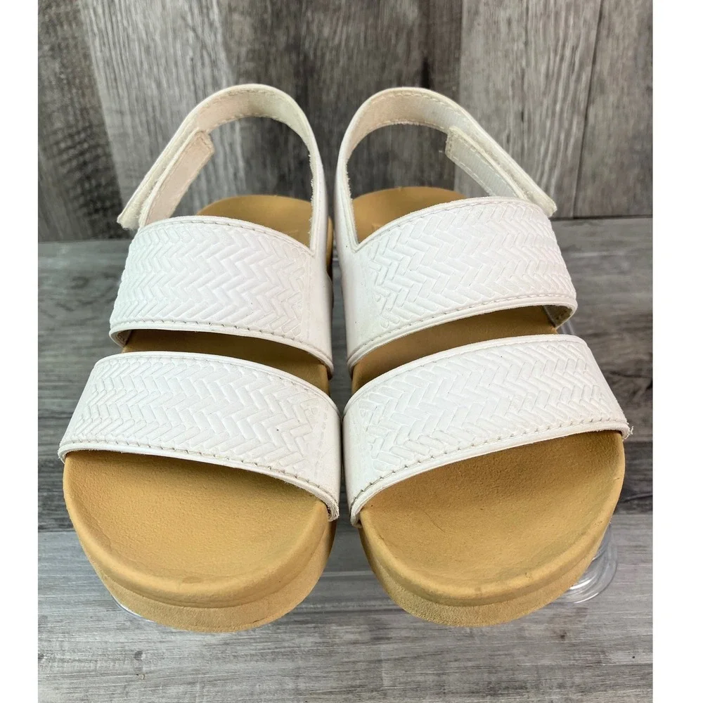 Reef Little Water Vista Kids White  Platform Sandals Size 7 Toddler 4500173822