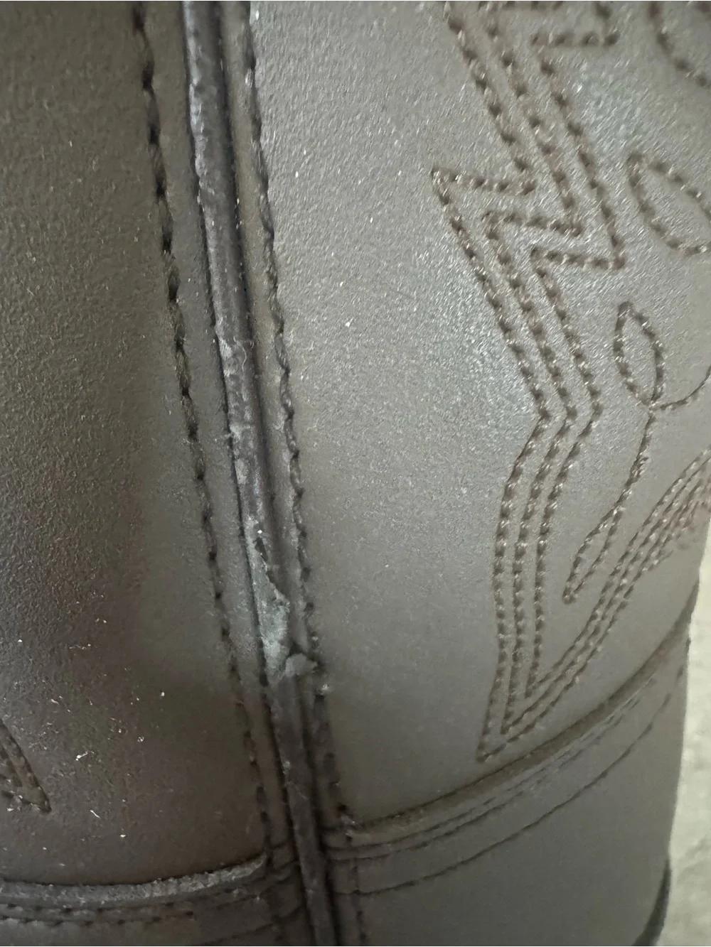 ⁠Durango Kids Distressed Brown Leather Western Cowboy Boots Size 13D