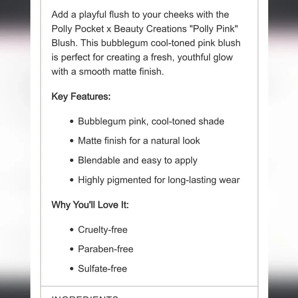Beauty Creations vibrant pink