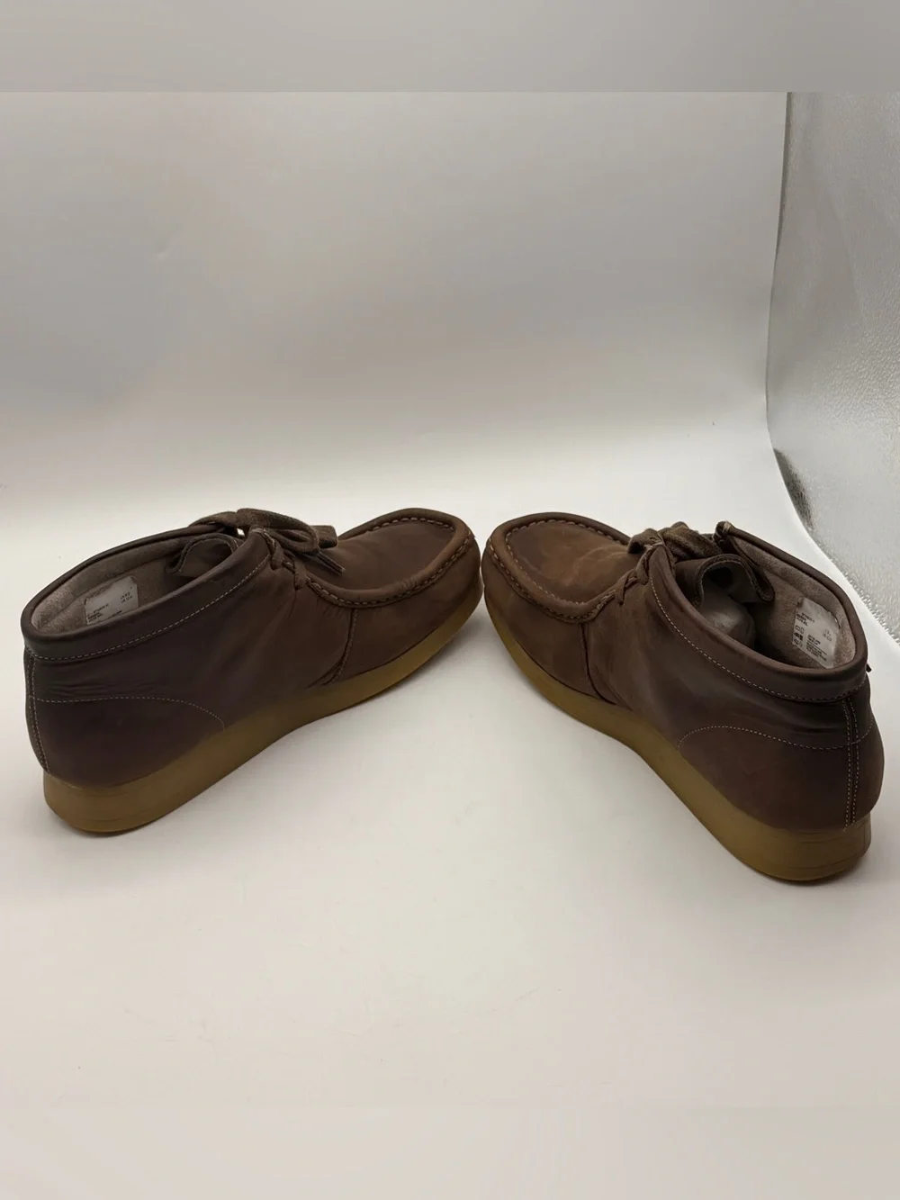 Clarks Men's Stinson Hi Beeswax Leather Chukka Wallabee Moccasins Boot sz 10