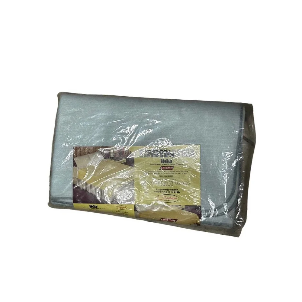 Esmond Lido Twin or‎ Full Blue  Summer Sheet Blanket 70