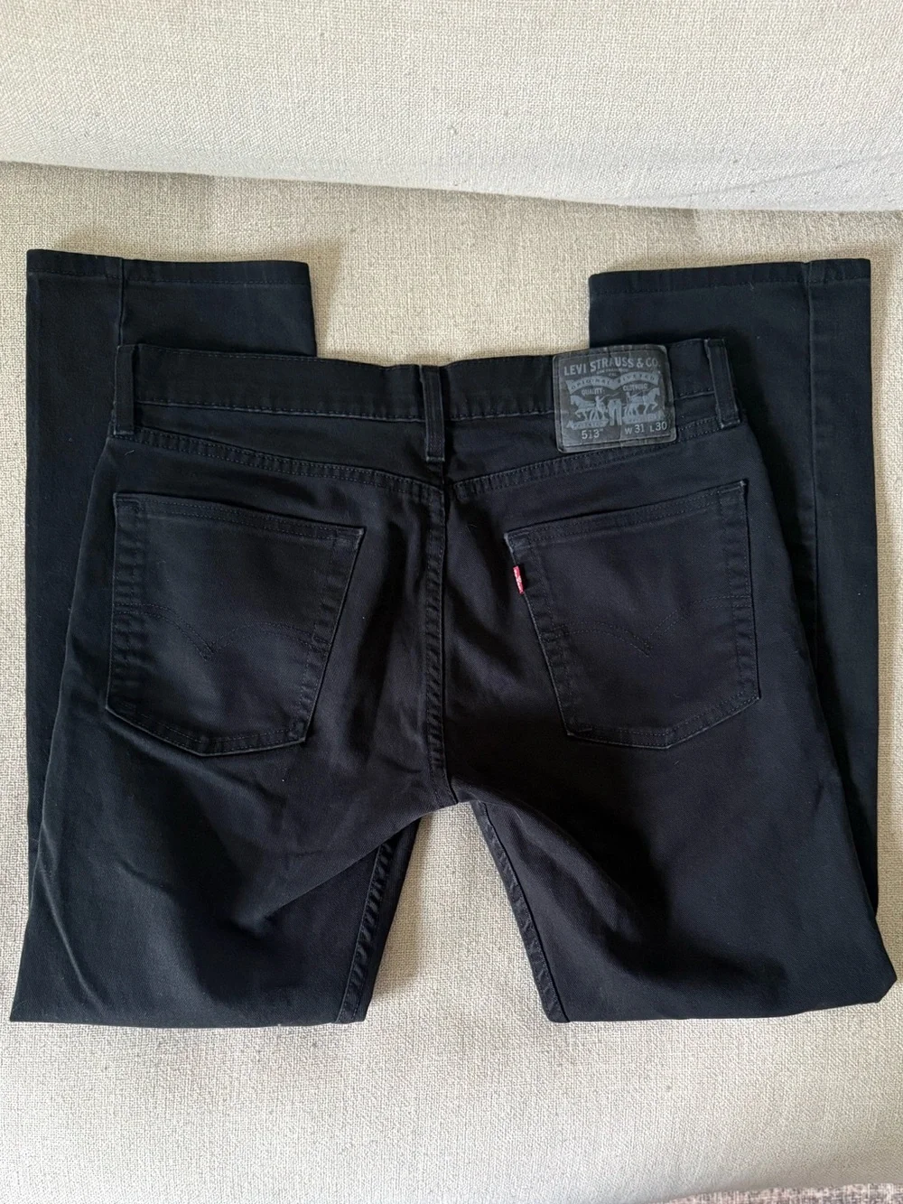 Men's Black Stretch Slim Jeans