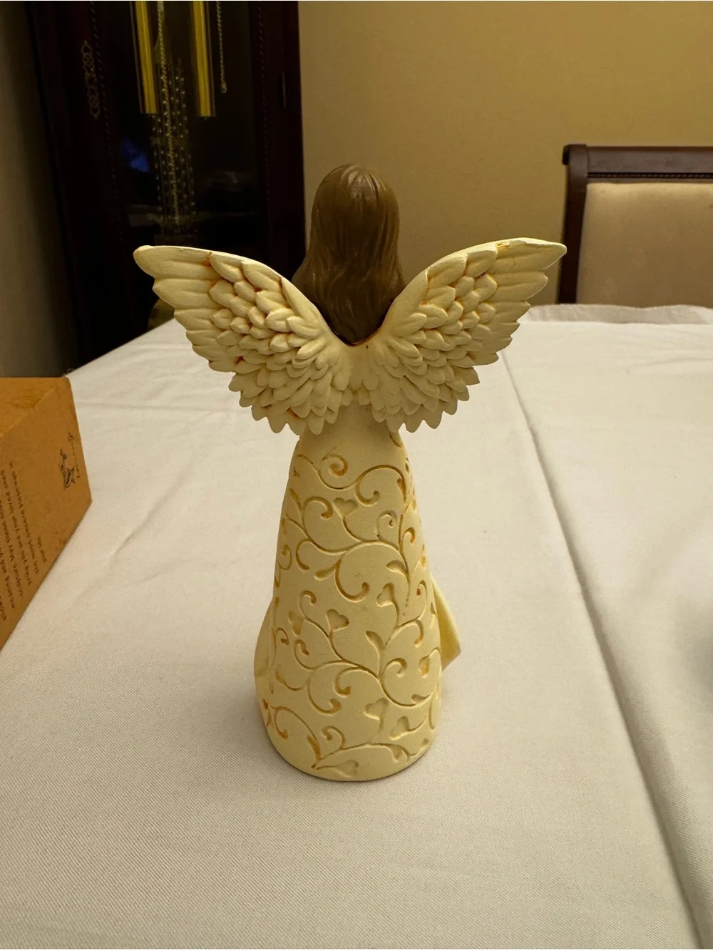 Angel Figurine Retirement Keepsake - Cream & Gold