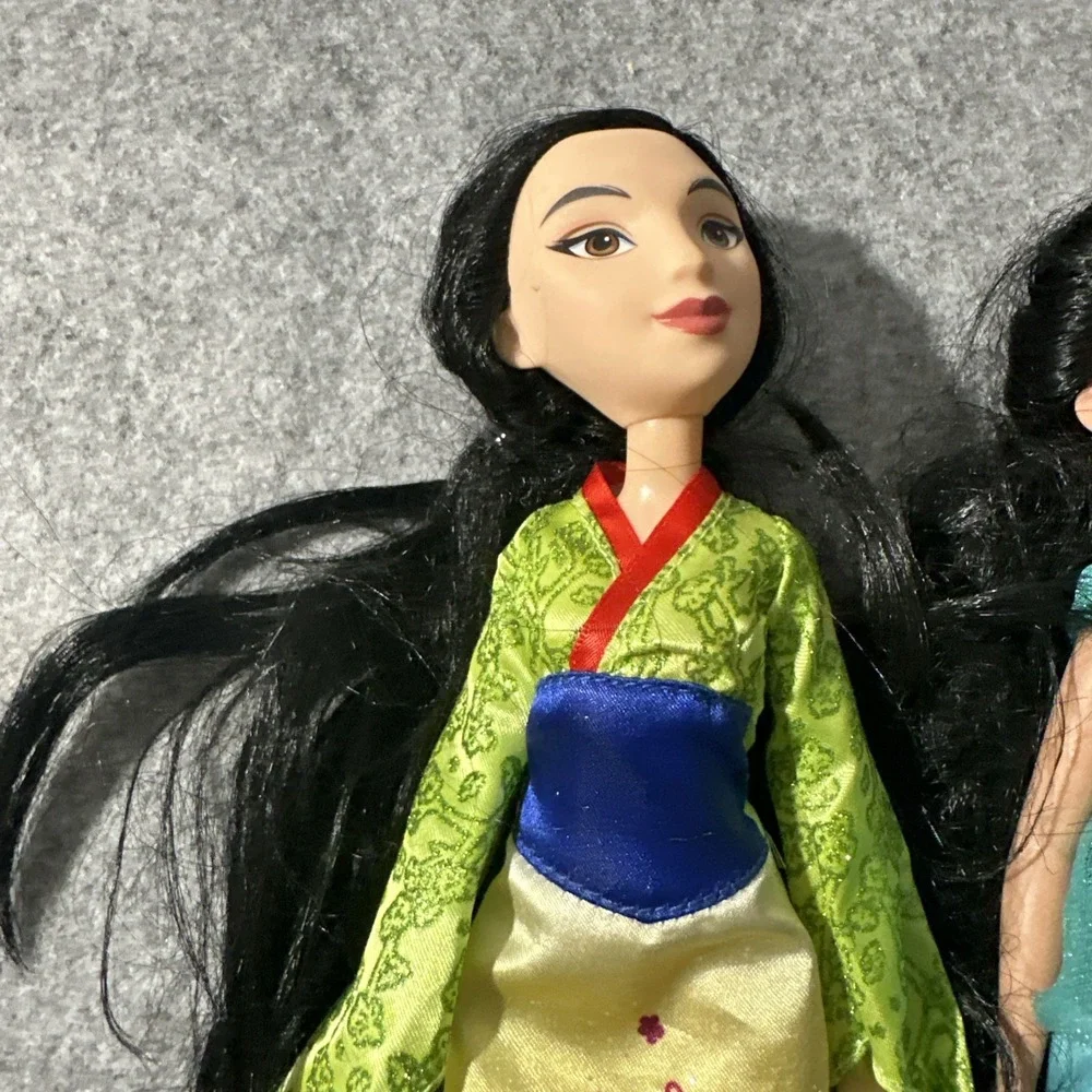 Disney Princess Doll Lot 5 Ariel Moana Tiana Mulan‎ Jasmine