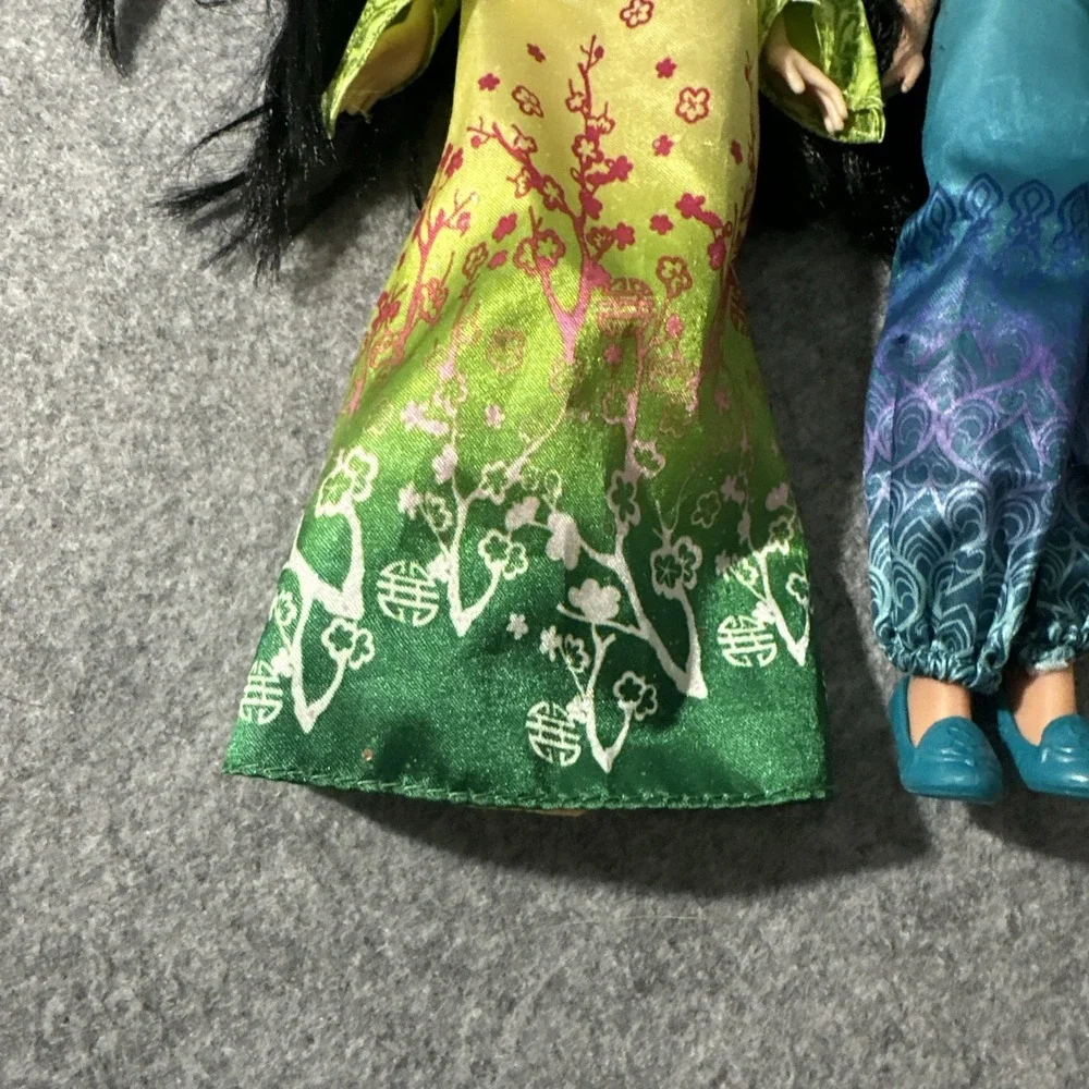 Disney Princess Doll Lot 5 Ariel Moana Tiana Mulan‎ Jasmine