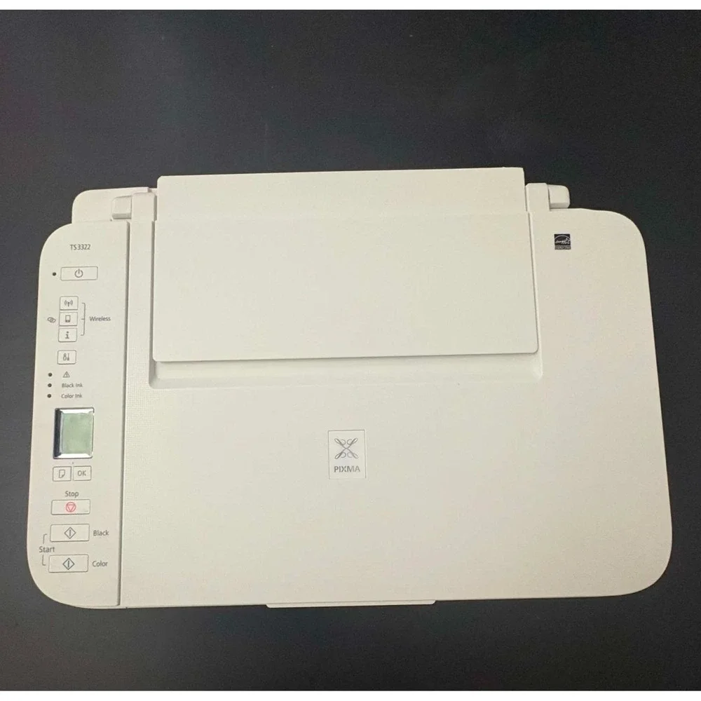 Canon PIXMA TS3322 Wireless All In One Inkjet Printer Scanner White TESTED WORKS