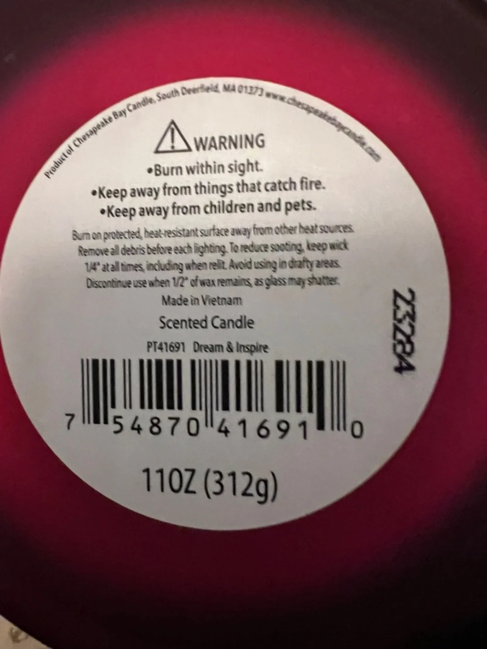 Chesapeake Bay Dream + Inspire 3-Wick Candle | Raspberry Coconut