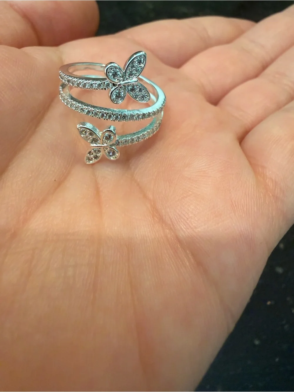 And Now This shimmering silver