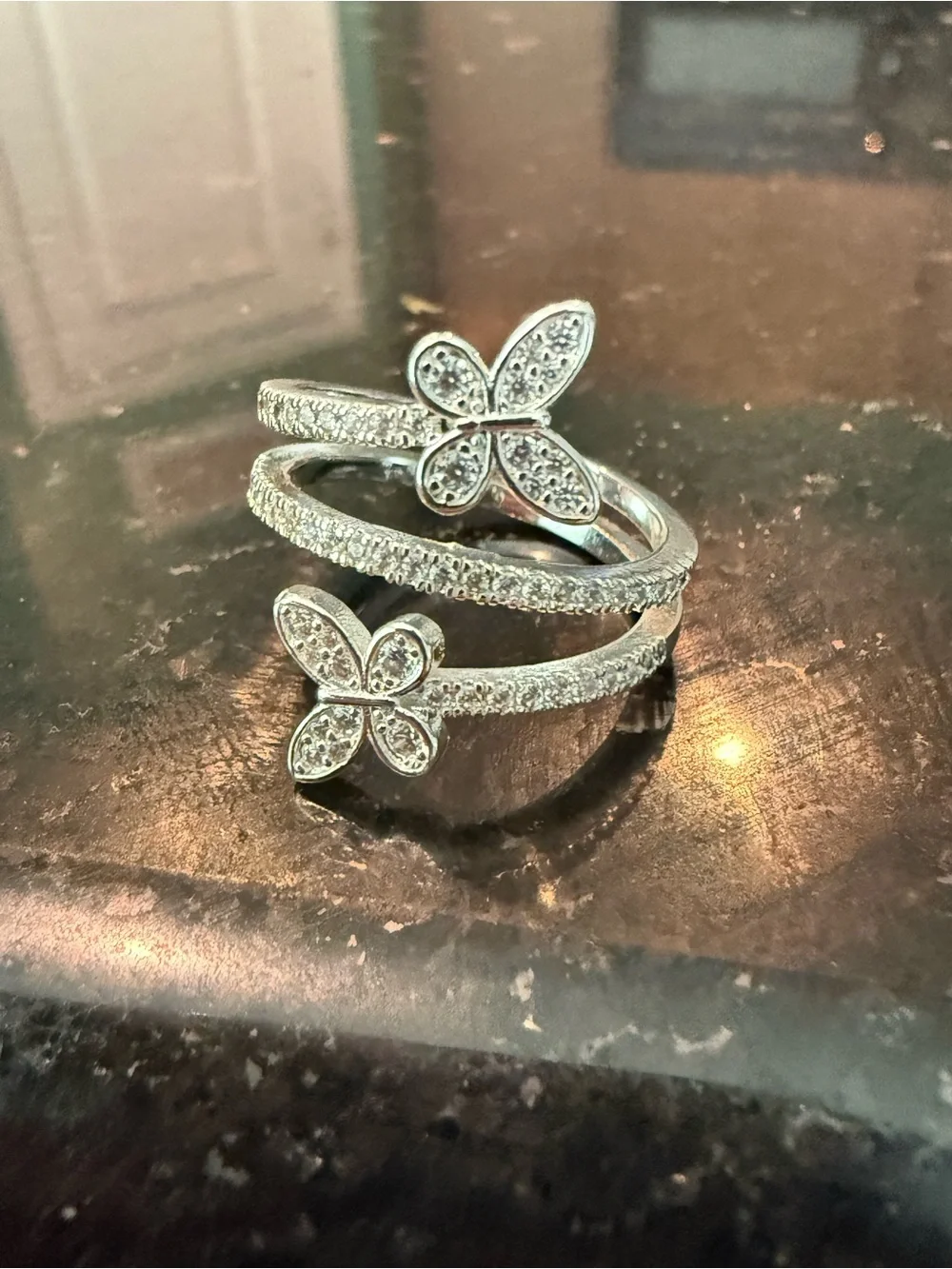 And Now This shimmering silver