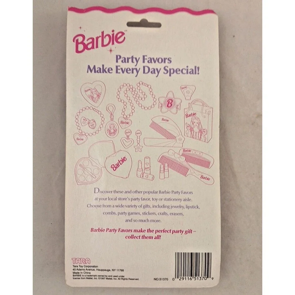 RARE Vintage 1997 Tara Toy Co Barbie Party Favors 4 pk of Pinwheels-SEALED!