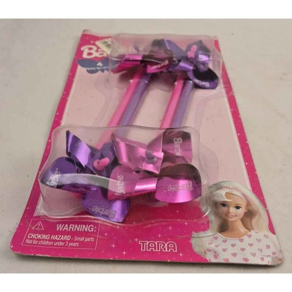 RARE Vintage 1997 Tara Toy Co Barbie Party Favors 4 pk of Pinwheels-SEALED!