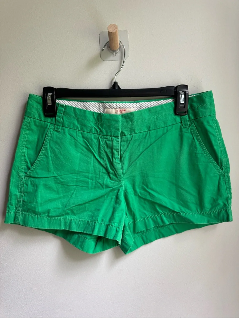 J. Crew Kelly Green Cotton Chino Hot Shorts Beach