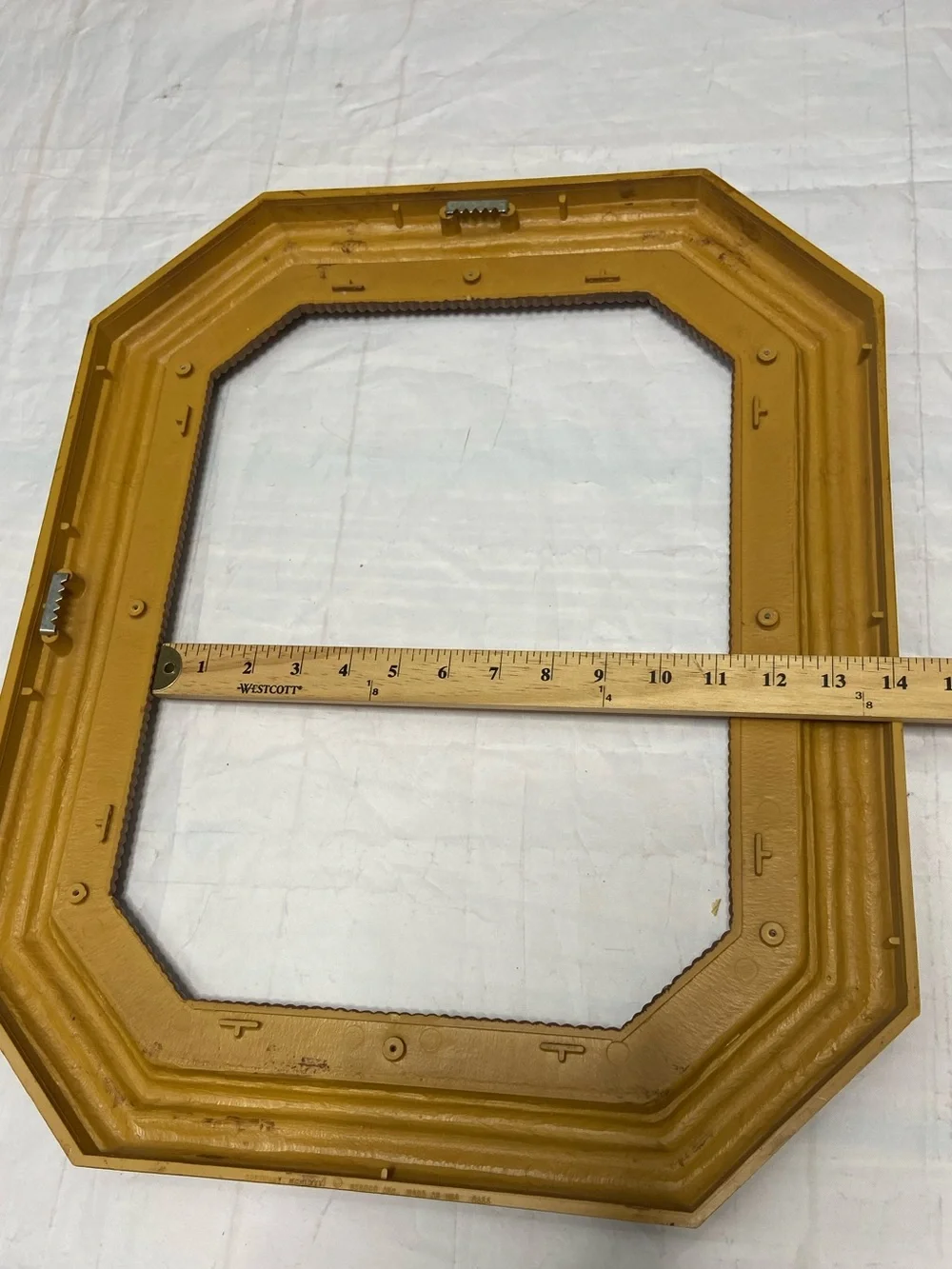 1981 Faux Bamboo 20x16x1.25  Syroco Large Wall Picture Frame Vtg VINTAGE USA