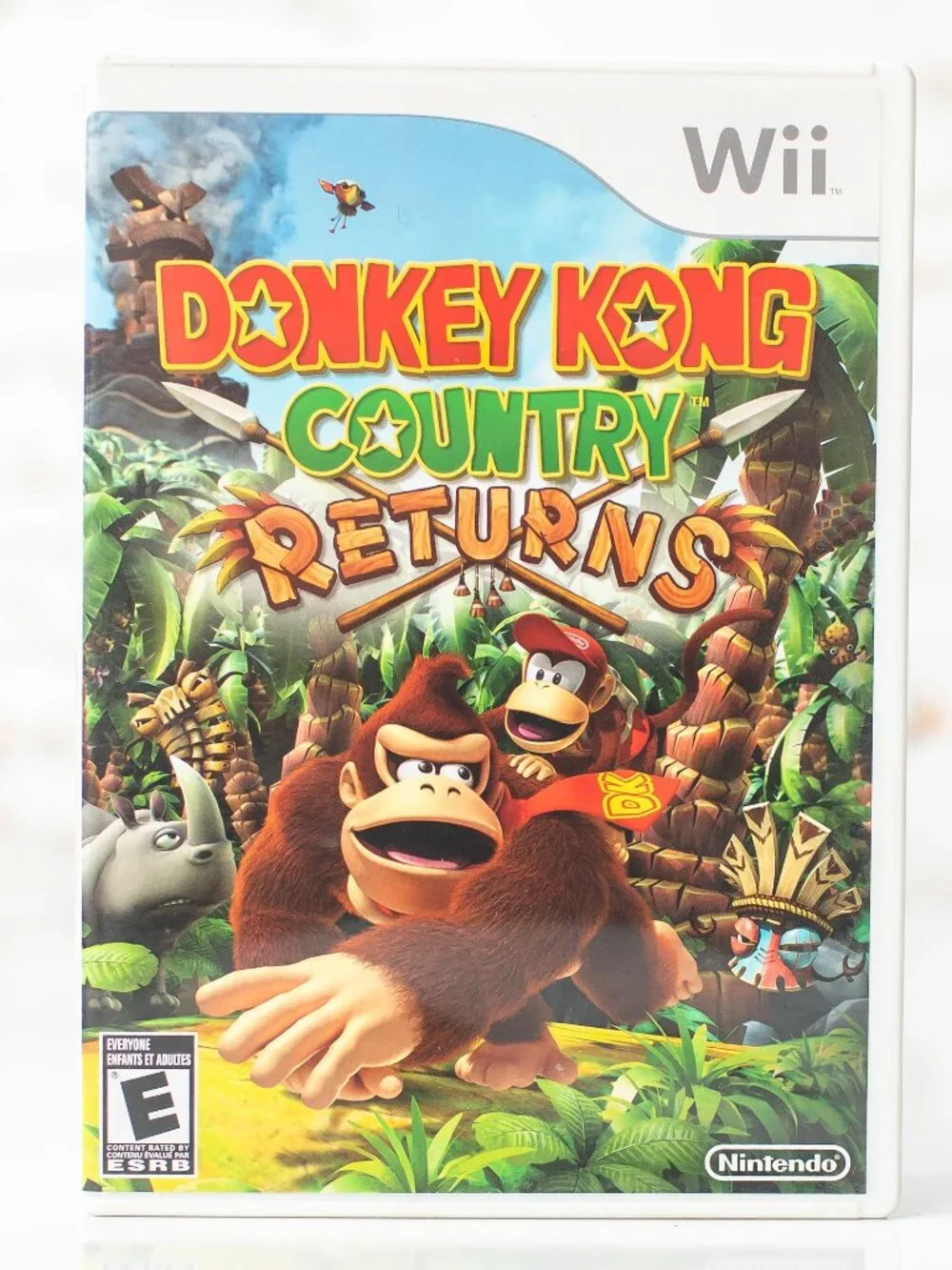 Donkey Kong Country Returns Nintendo Wii 2010 CIB Case Insert Disc