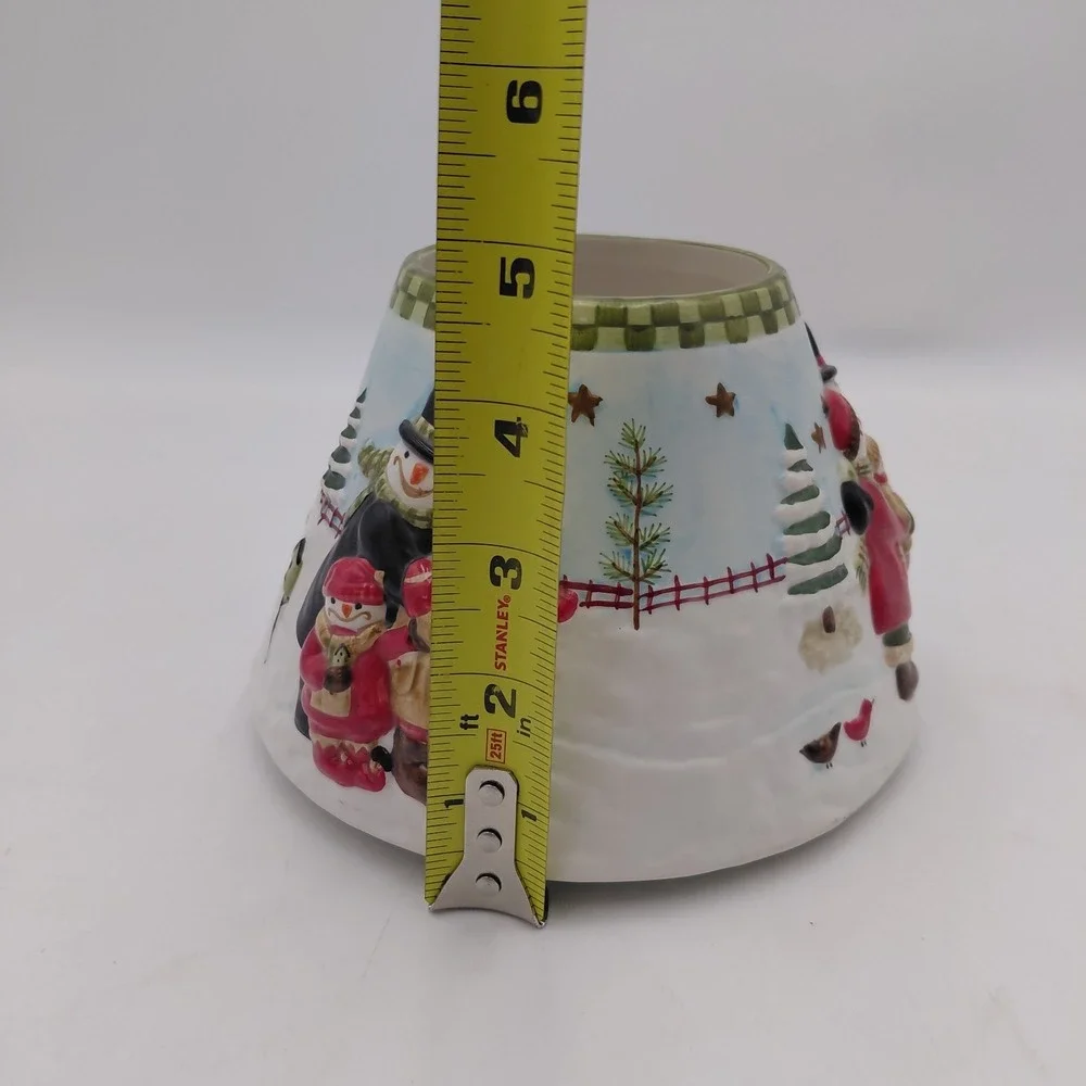 Yankee Candle Lamp Shade Snowman Christmas Teresa Kogut Jack Frost L Winter 3D