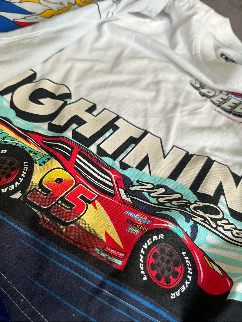 Lightning McQueen & Sonic Outfit Bundle Size 3T 🚗⚡