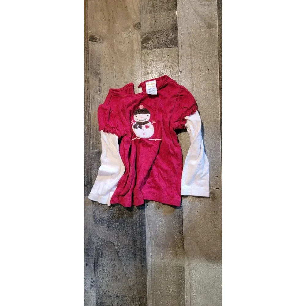 Gymboree snowman xmas‎ Youth long sleeve toddler