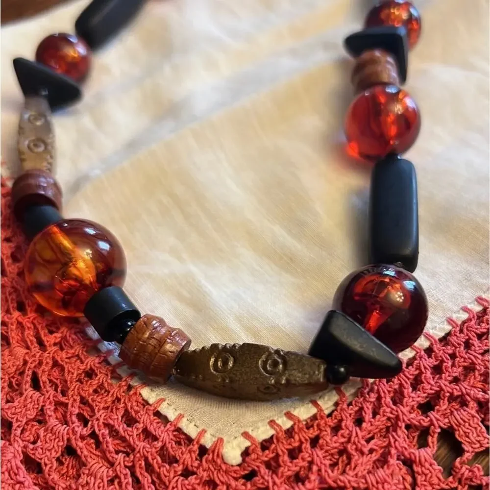 Vintage Beaded Boho Necklace