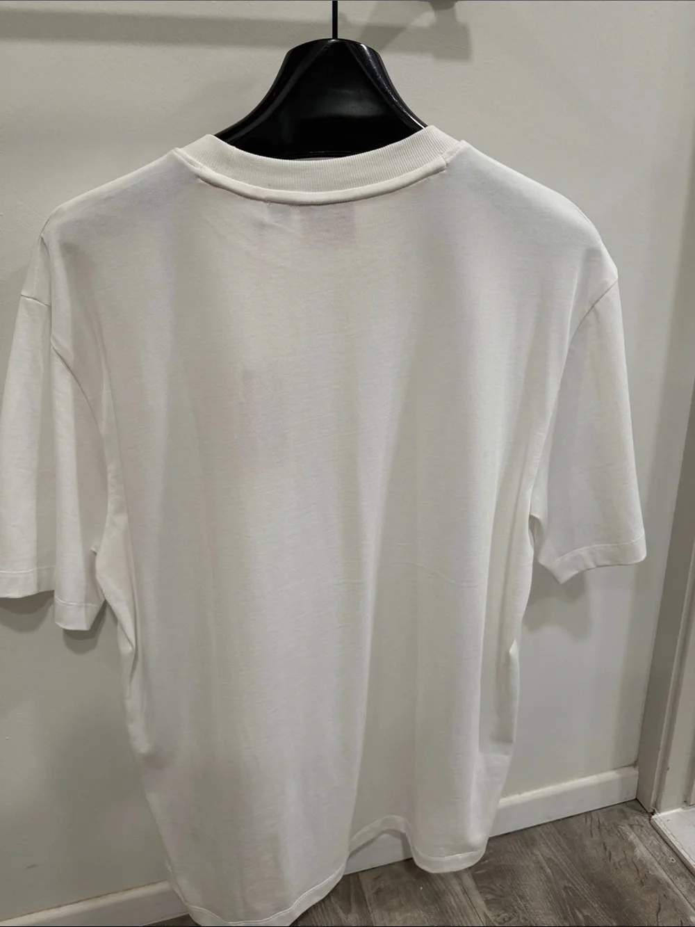 Rare limited edition Hugo White Crystal Logo Graphic Short Sleeve T-Shirt