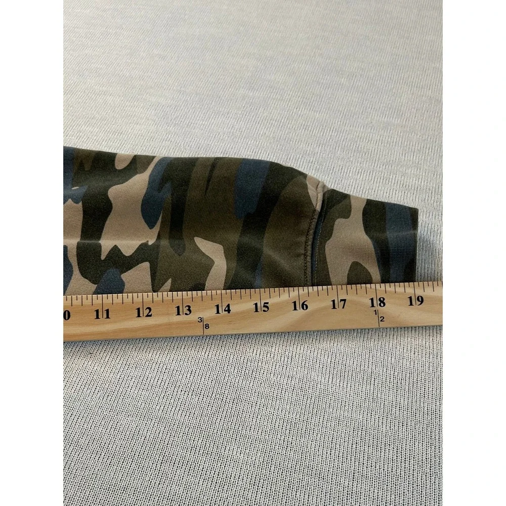 Cabelas Logo Camo Hoodie Mens Large Pullover Hooded Sweatshirt Size Large‎