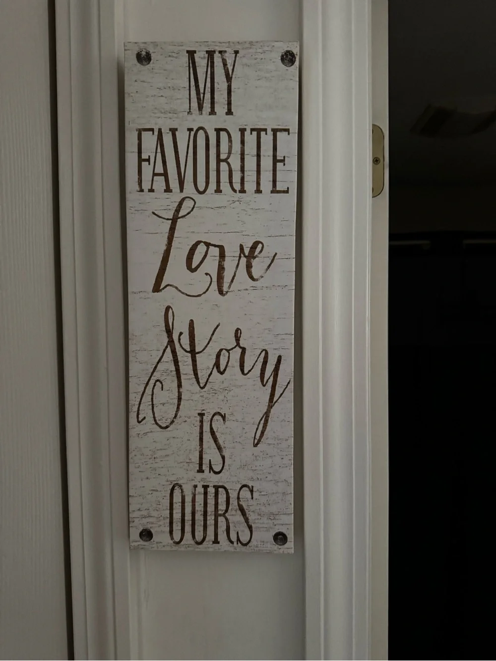 Rustic White Wall Sign - 