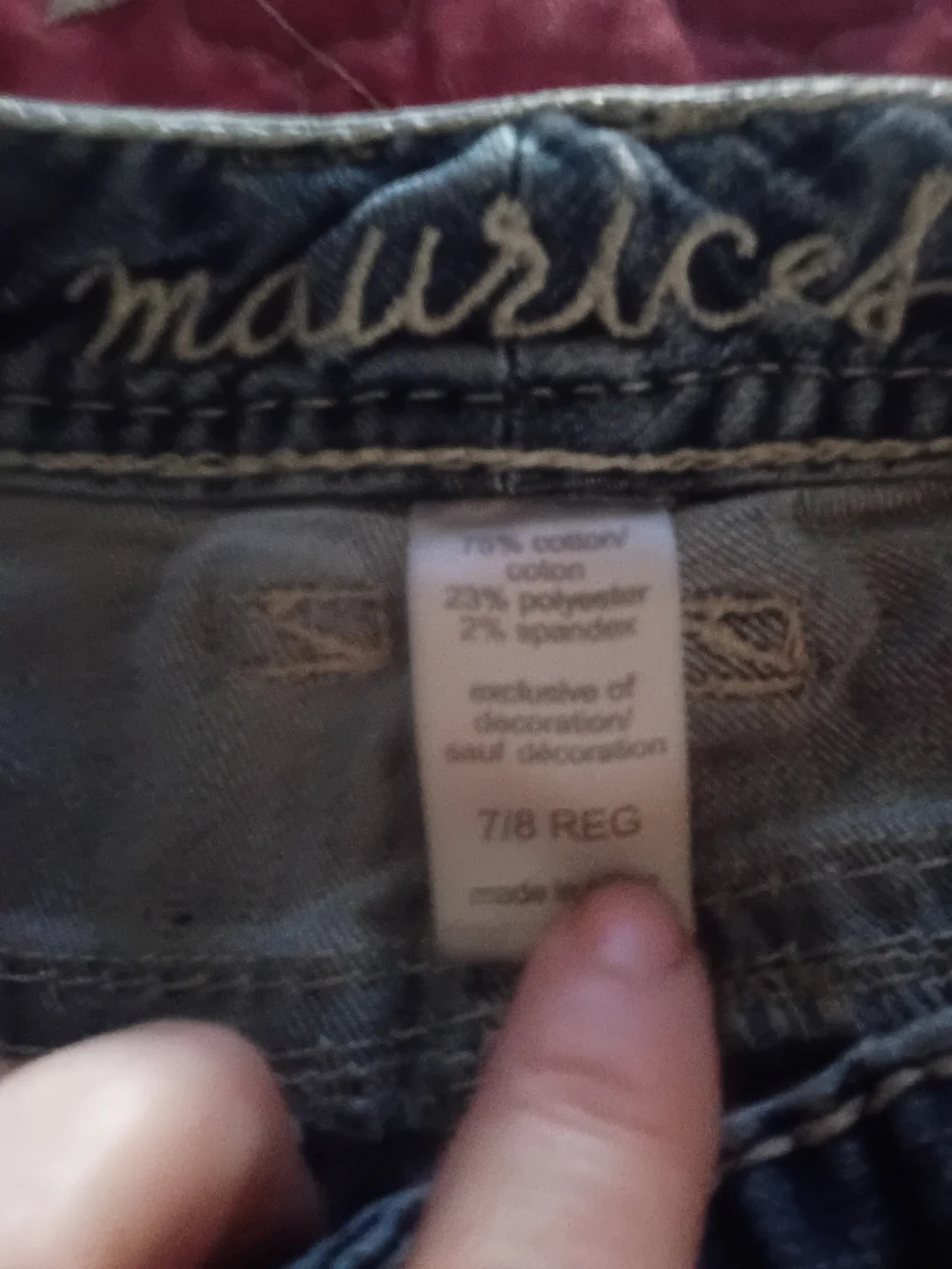 Maurices Women's Blue Denim Skinny Jeans