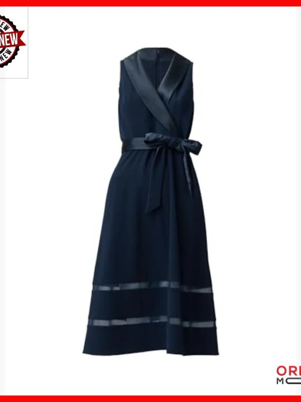 Off Shoulder Knit Crepe Midi Dress with Sheer Insets and Boning