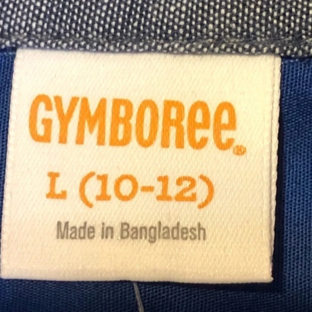 Gymboree blue button