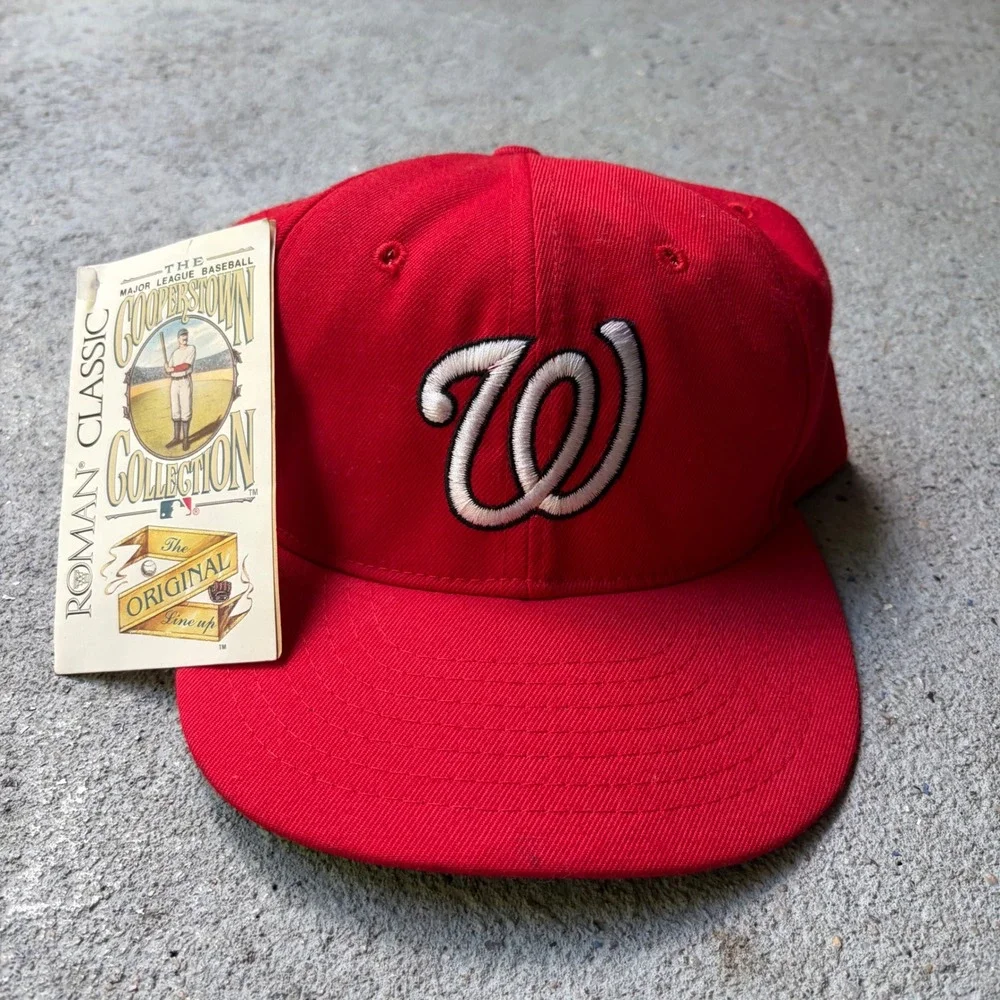 Vintage Washington Senators Roman Classic Cooperstown Collection Hat 7 3/8 USA