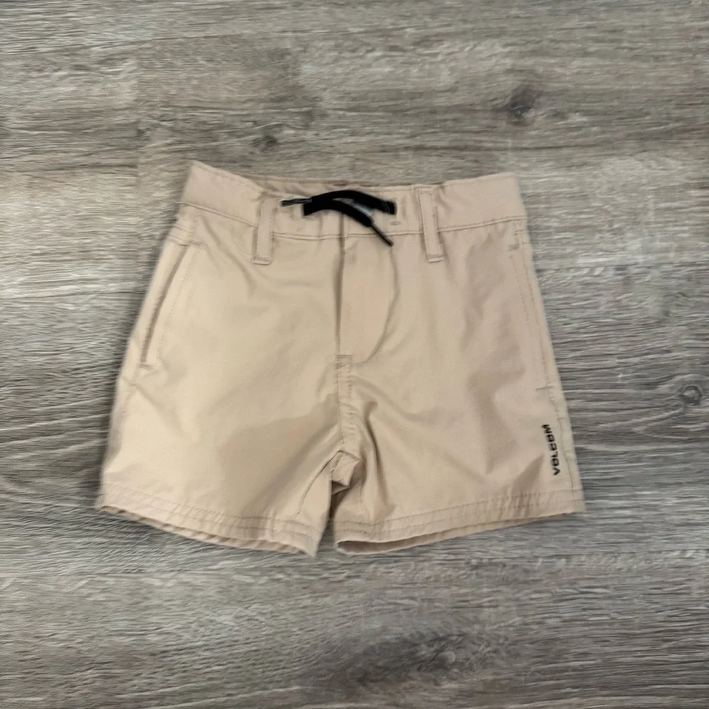 Volcom khaki beige drawstring