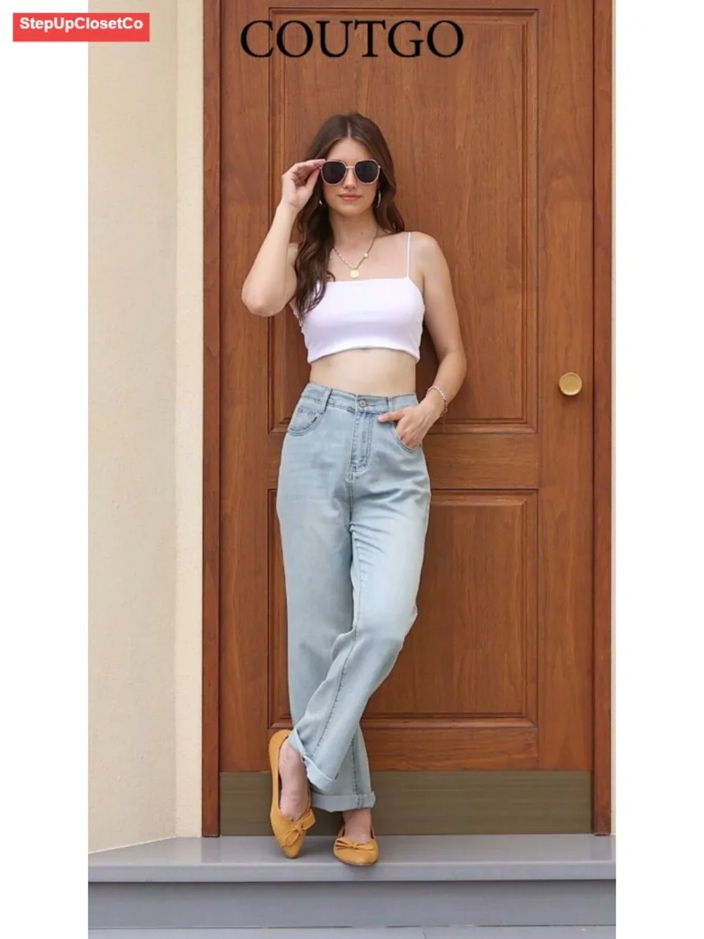 Women's Knit Pointed Toe Bow Ballet Flats Slip On Work Casual Shoes