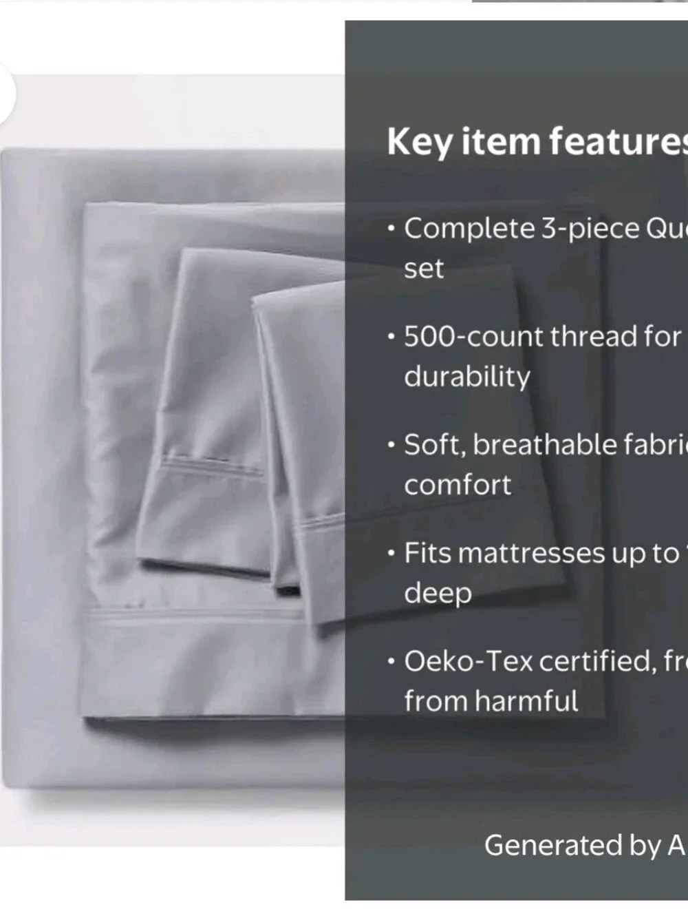 Threshold Tri-ease Sheet Set Twin XL light Gray