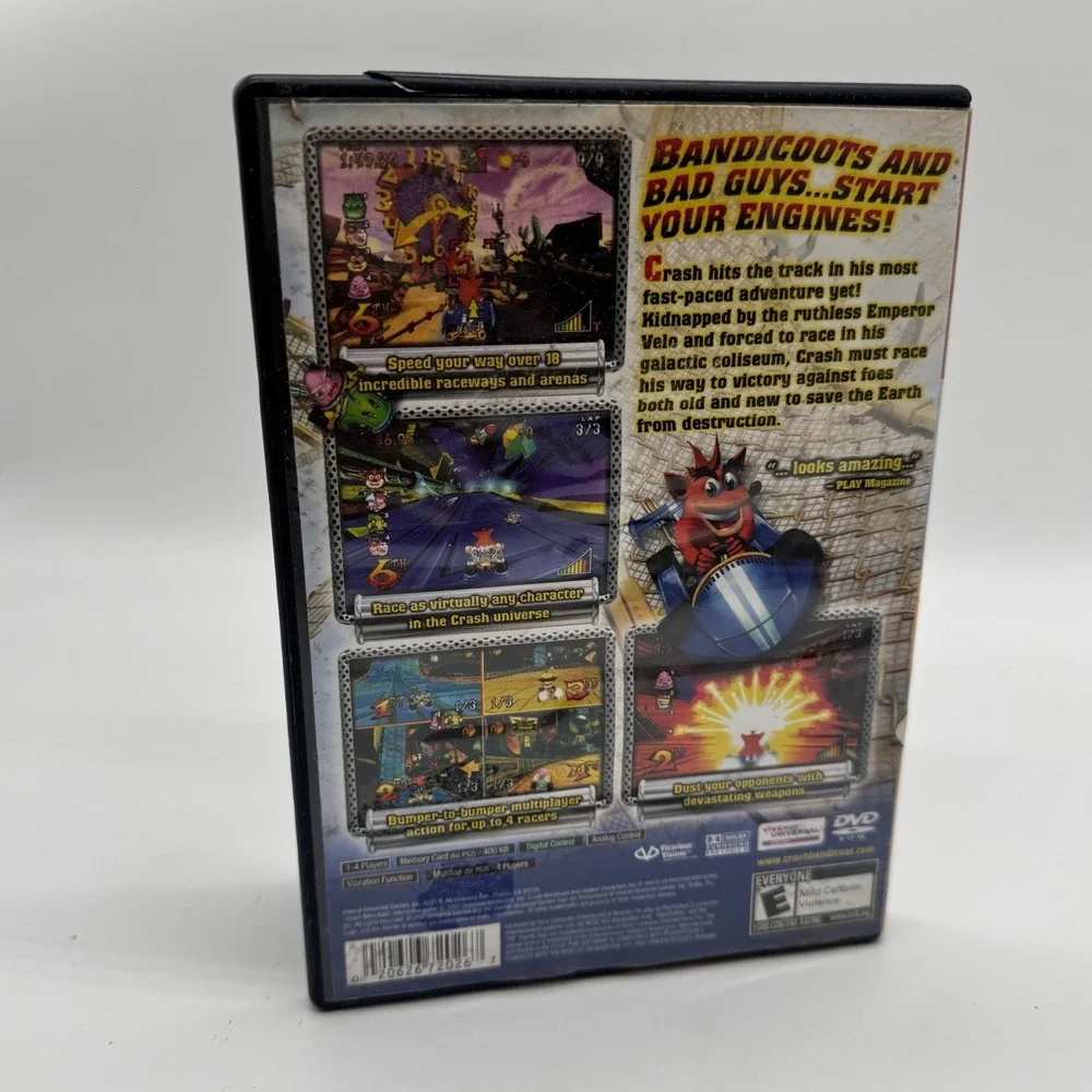 Crash Nitro Kart Sony PlayStation 2 PS2 Greatest Hits Racing Game