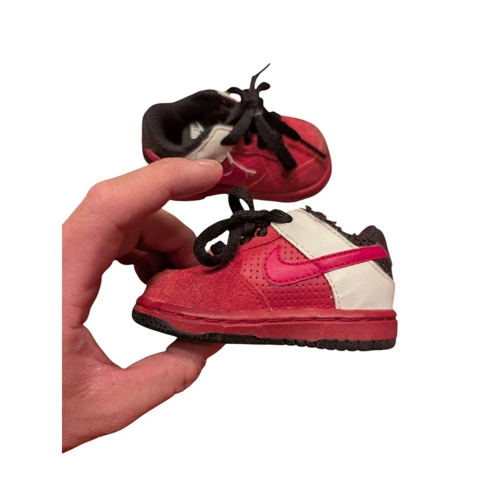 Nike Dunk Low Toddler 3c Red‎ White