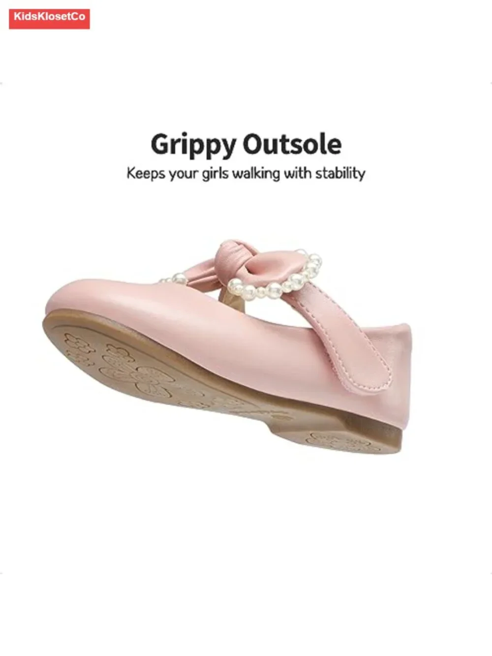 Girls Mary Jane Flats with Bowknot Dress Shoes