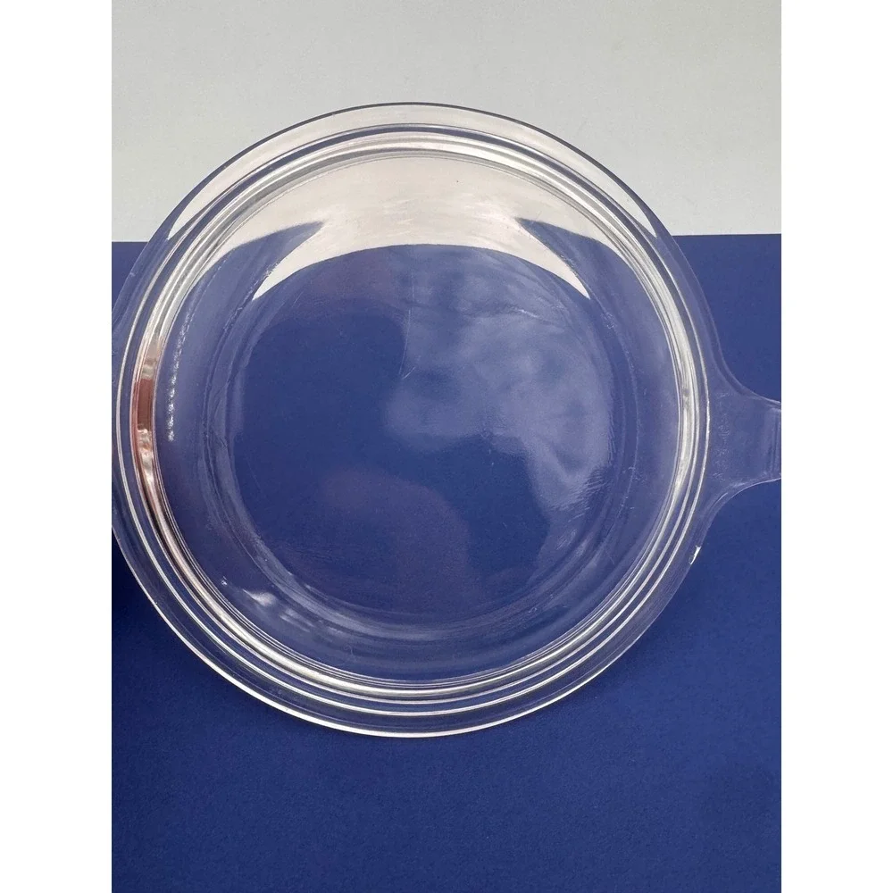 Pyrex Clear Glass Casserole Lid 681-C-21 Round Replacement Cover 7 Inch Handle