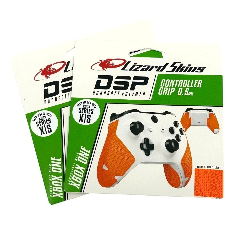 2 Pack Lizard Skins DSP Controller Grip Xbox One‎ Tangerine 0.5mm NEW