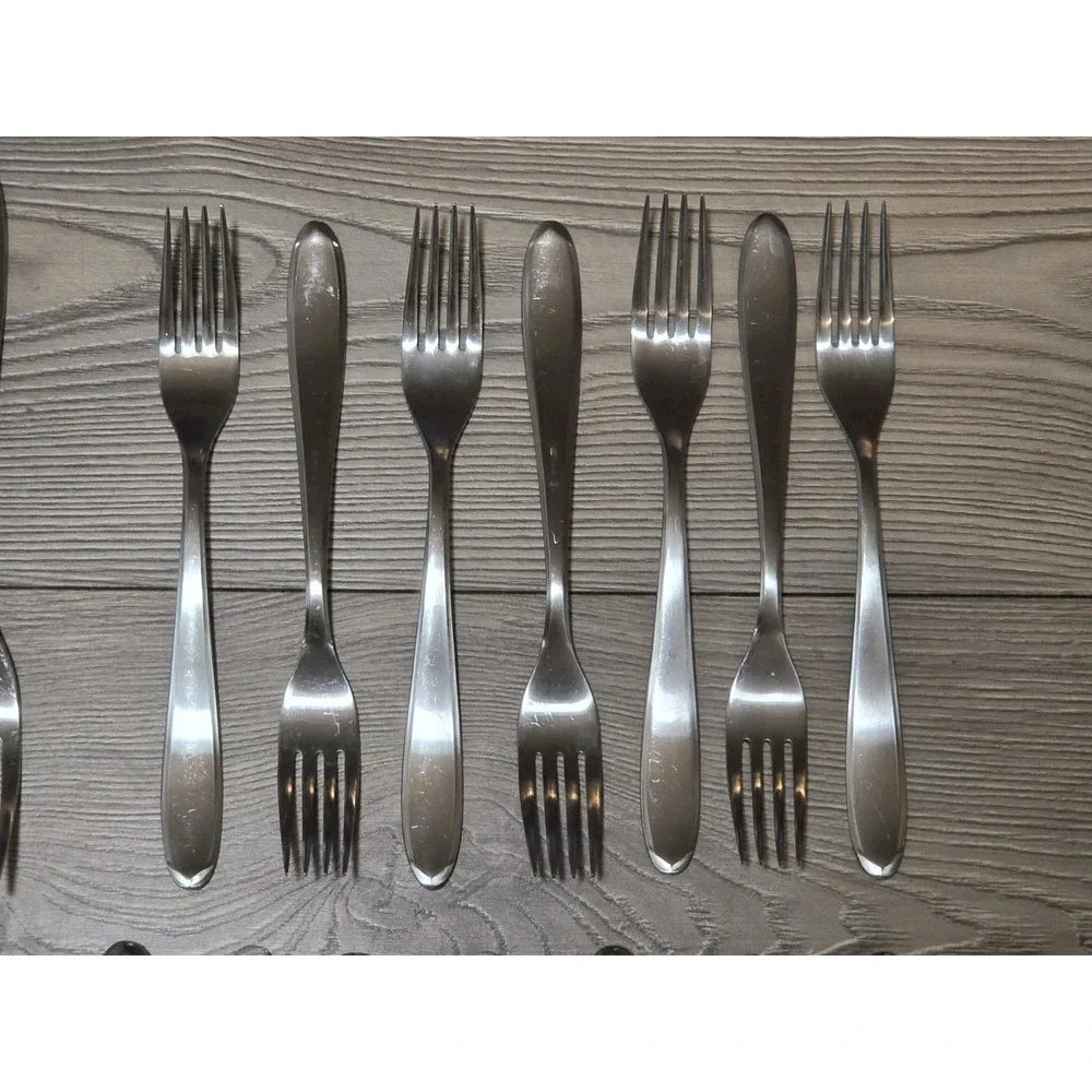 (29) JA Henckels GEM SATIN Stainless‎ 18/10 Outlined Flatware Lot Forks Spoons