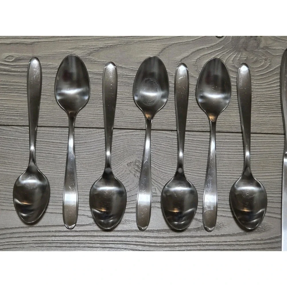 (29) JA Henckels GEM SATIN Stainless‎ 18/10 Outlined Flatware Lot Forks Spoons