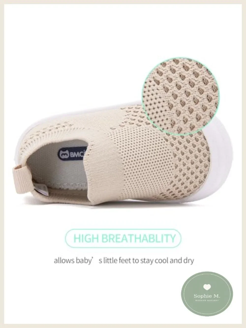 Baby Walking Shoes Toddler Sneakers Non-Slip Breathable Barefoot Comfortable